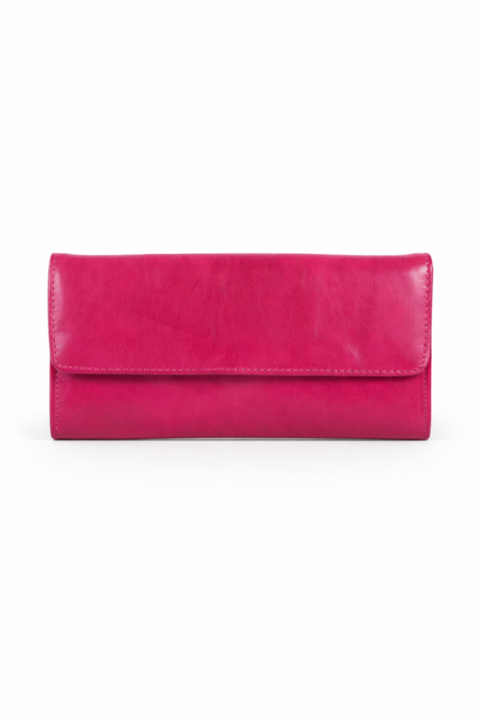 Portefeuille Chic en Cuir Véritable Style Moderne